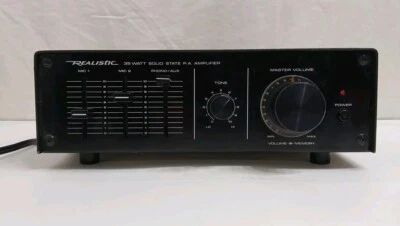 RADIO SHACK REALISTIC Public Address Amplifier MPA 35A 35 Watts Vintage Tested - Image 1 of 4