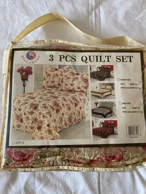 3 PC Quilt set. Never used. Queen size. Polyester. - Image 1 of 3
