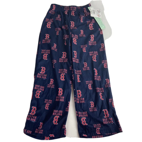 Boston Red Sox Baseball Team Logo Pajama Pants Kids Boys Size S 6/7 Cover