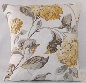Handmade Cushion Cover in Laura Ashley Hydrangea Camomile - Same Both Sides - Picture 1 of 1