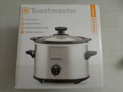 Toastmaster 1.5 Quart Stainless Steel Slow Cooker - Image 1 of 4