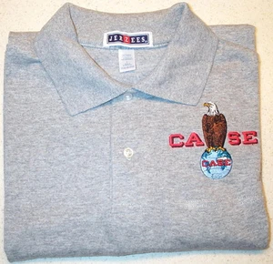 Case Eagle Embroidered Mens Polo Shirt w/Pocket (4 colors) - Picture 1 of 3