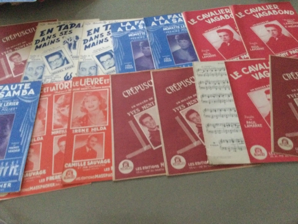 LOT DE 15 PARTITIONS ANCIENNES  - Photo 1/1