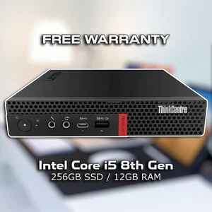 Lenovo ThinkCentre m720q Tiny Windows 11 PC (Intel i5 8th/ 12GB RAM / 256GB) - Picture 1 of 2