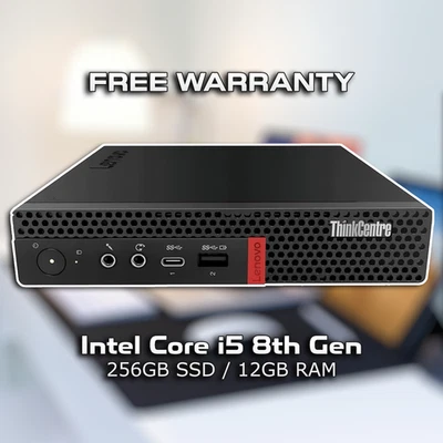 Lenovo ThinkCentre m720q Tiny Windows 11 PC (Intel i5 8th/ 12GB RAM / 256GB) - Image 1 of 2