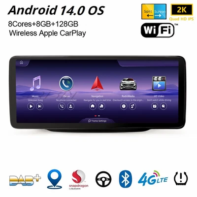 12,3" GPS 8GB+128GB Android 14 CarPlay DAB+ Autoradio USB Mercedes B-Klasse W246 - Bild 1 von 4