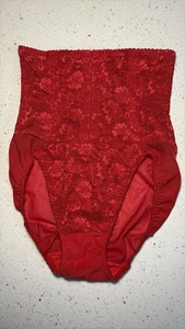 VINTAGE CORSET RED LACE SHAPEWEAR HIGH WAIST w/ BONING By SUBTRACT sz 28 - Picture 1 of 2