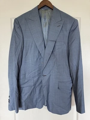 Waraire Boswell Bespoke Custom Suit 42 Long Big & Tall 35x36 Italy Fabric - Image 1 of 4