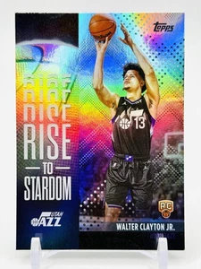 WALTER CLAYTON JR RC - SP RAINBOW HOLO FOIL RISE STARDOM #RTS-18 - 2025-26 Topps - Picture 1 of 2