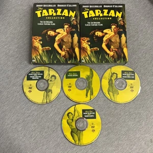 The Tarzan Collection Starring Johnny Weissmuller (DVD, 2004, 4-Disc Set) - Foto 1 di 5