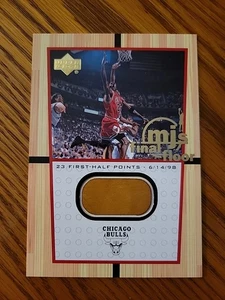 1999-00 Upper Deck Final Floor Michael Jordan Relic Game Used Wood #FF5 Bulls SC - Bild 1 von 2