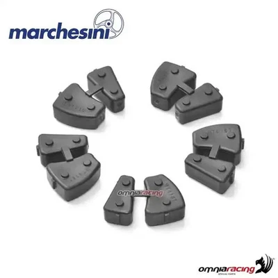Damper rubber kit Marchesini 5 pieces for magnesium Marchesini 10 spokes forged - Imagen 1 de 2