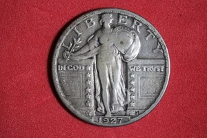 Estate Find 1927 - Standing Liberty Quarter!! #K56688 - Picture 1 of 2