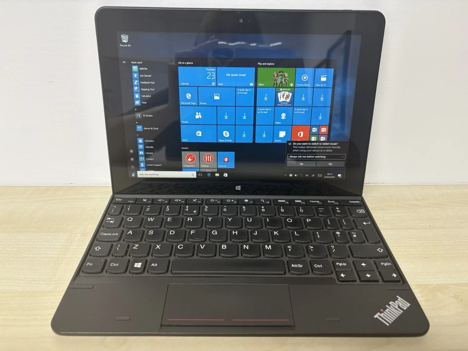 Lenovo ThinkPad 10 Gen 2 Tablet Intel Atom x7-z8750 64GB SSD 4GB RAM Windows 10 - Image 1 of 4