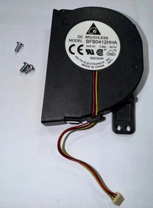 OEM Sony PS2 Slim SCPH-75001 Cooling Fan w/ Screws Cleaned Tested & Works - Picture 1 of 2