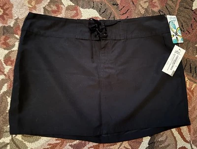 NWT Island Escape Black Swimwear Coverup Mini Board Skirt 10 - Image 1 of 4