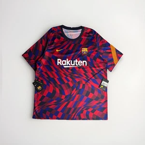 NWT Nike Barcelona 2020-2021 Football Shirt Soccer Jersey Messi Barca XXL Rare - Picture 1 of 6