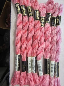 DMC Cotton Perle #3  "Medium Pink" Embroidery Floss Thread 15m - 15.4 yards - Picture 1 of 3