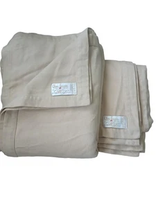 Glen Saxon Micro Modal Paar Twin Beige Kaschmir Gefühl Gemütlich Flache Bettwäsche 76"x53" - Bild 1 von 10