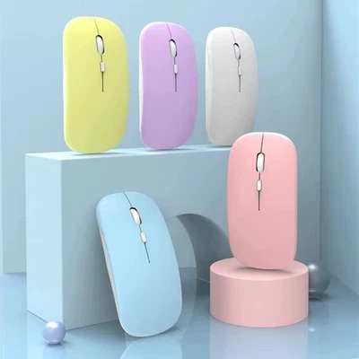 Silent Bluetooth Mouse Marcaron Computer Laptop Optical Mouse Wireless for iPad - Image 1 of 4