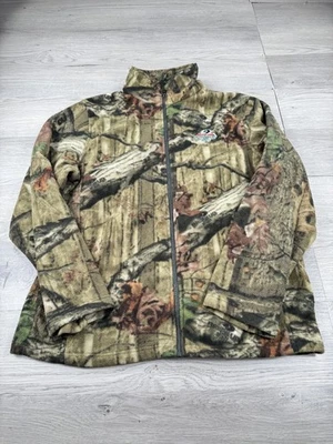 Mossy Oak Break Up Infinity Jacket Mens L Full Zip Long Sleeve Camo Fleece - Image 1 of 4