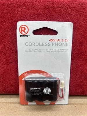 RadioShack Teléfono Inalámbrico Batería RadioShack 3.6V Ni-Cd 400mAh Catálogo 2302352 Foto 1 de 2