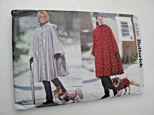 Poncho y abrigo para perro Butterick 6220 Misses patrón de costura sin cortar talla S M L (C) - Imagen 1 de 6