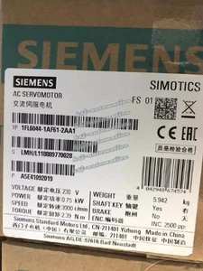 One Brand New SIEMENS SERVO MOTOR 1FL6044-1AF61-2AA1 - Picture 1 of 5