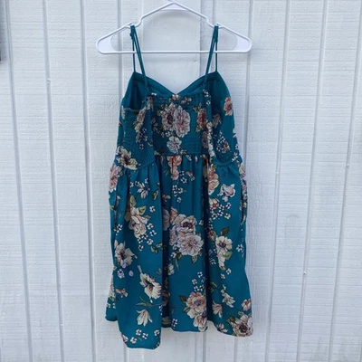 Mini Vestido XHILARATION Ditsy Floral Babydoll Talla XXL Hippie Boho Hada Bolsillo Y2K Foto 1 de 4