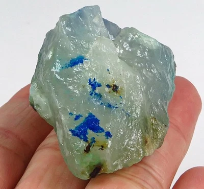 Muestra áspera faceta mineral de malaquita azurita natural de 165,5 quilates YAZ518 Foto 1 de 3