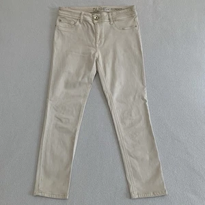 DL1961 Jeans Women's Florence Skinny Mid Rise Instasculpt Cropped Ivory Size 29 - Picture 1 of 16