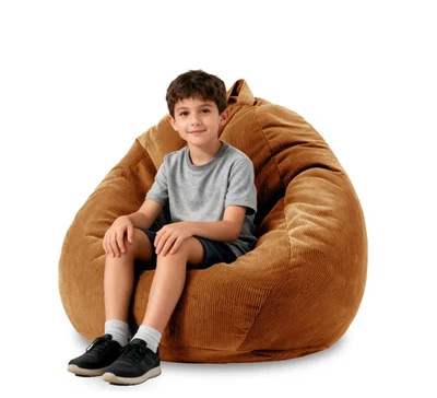 Стулья-мешок для детей стул круглый диван наполнение пеной с эффектом памяти для чтения игр... - Изображение 1 из 4
