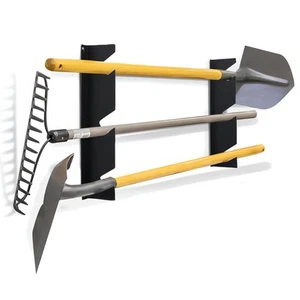 Heavy-Duty Garden Tool Organizer Wall Mount – Garage Wall Storage Rack for Sh... - Picture 1 of 7