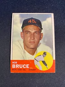 1963 TOPPS BASEBALL #24 BOB BRUCE!! $1 SHIPPING!! - Picture 1 of 2