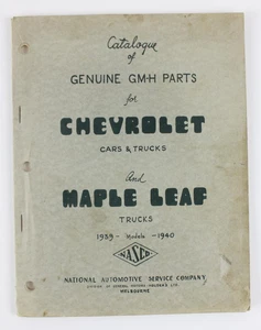 Chevrolet car / Maple Leaf truck 1939/40 parts book text - Picture 1 of 4