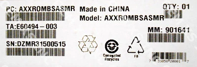 Intel AXXROMBSASMR Integrated RAID I/O Expansion Module New Bulk Packaging - Image 1 of 2