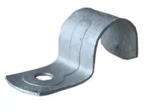 Half Saddle Hot Dipped Galvanized Steel 25mm - 100 Pack - Picture 1 of 2
