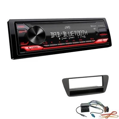JVC KD-X282DBT Auto Radio Bluetooth DAB+ USB für Audi Q3 ab 2011 schwarz - Bild 1 von 4