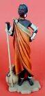 Femme - Tribu Masai - Figurine EN Albâtre 7 1/2in - 2002 - Châtaignier