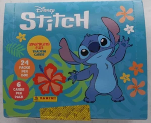 Full Box (24 Packets) Panini Disney Stitch Sparkling Fun! Trading Cards - Zdjęcie 1 z 2