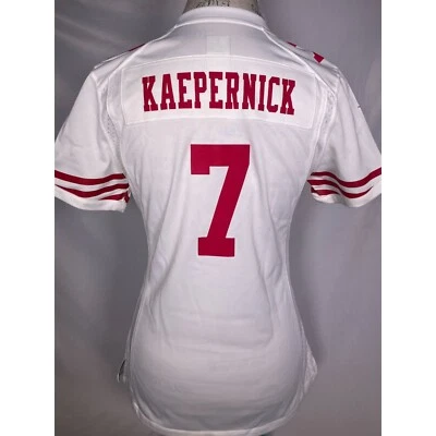 Футболка женская Colin Kaepernick No7 San Francisco 49ers NFL Nike белая МАЛЕНЬКАЯ - Изображение 1 из 4