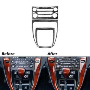 3Pcs For Lexus RX300 1998-03 Carbon Fiber Center Console AC Switch Panel Cover - Picture 1 of 9