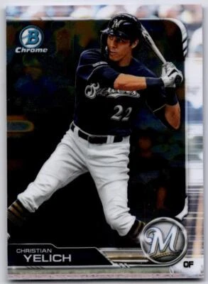 2019 BOWMAN CHROME #63 CHRISTIAN YELICH NM-MT BREWERS - Image 1 of 2