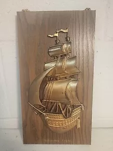 Vintage Williamsburg, Virginia Nautical Ship Wall Art 10" X 6" - Picture 1 of 4