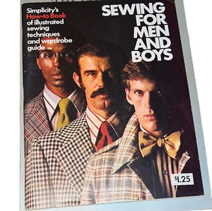 Simplicity Sewing For Men And Boys Vintage 1973 Book Of Sewing Techniques - Picture 1 of 1