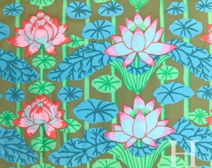 KAFFE FASSETT LOTUS STRIPE GREEN GP140 fat quarter original issue - Picture 1 of 1