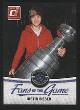 2010-11 Donruss Fans of the Game JUSTIN BIEBER #3 Toronto Maple Leafs