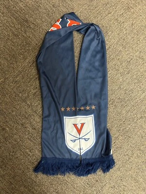 Bufanda de fútbol Cavalier Universidad de Virginia Cavs VA ropa de atletismo estrella azul Foto 1 de 3