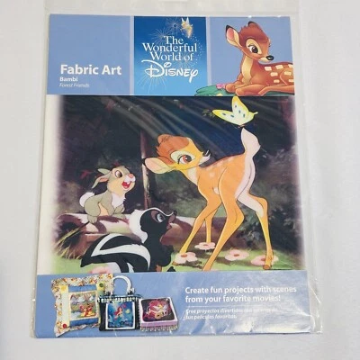 The Wonderful World of Disney Fabric Art 8 1/2" Square Bambi - Image 1 of 3