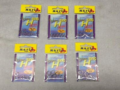 Lote de (6) anéis Yamashita / Maria Japão Split / Fighters - Imagem 1 de 2